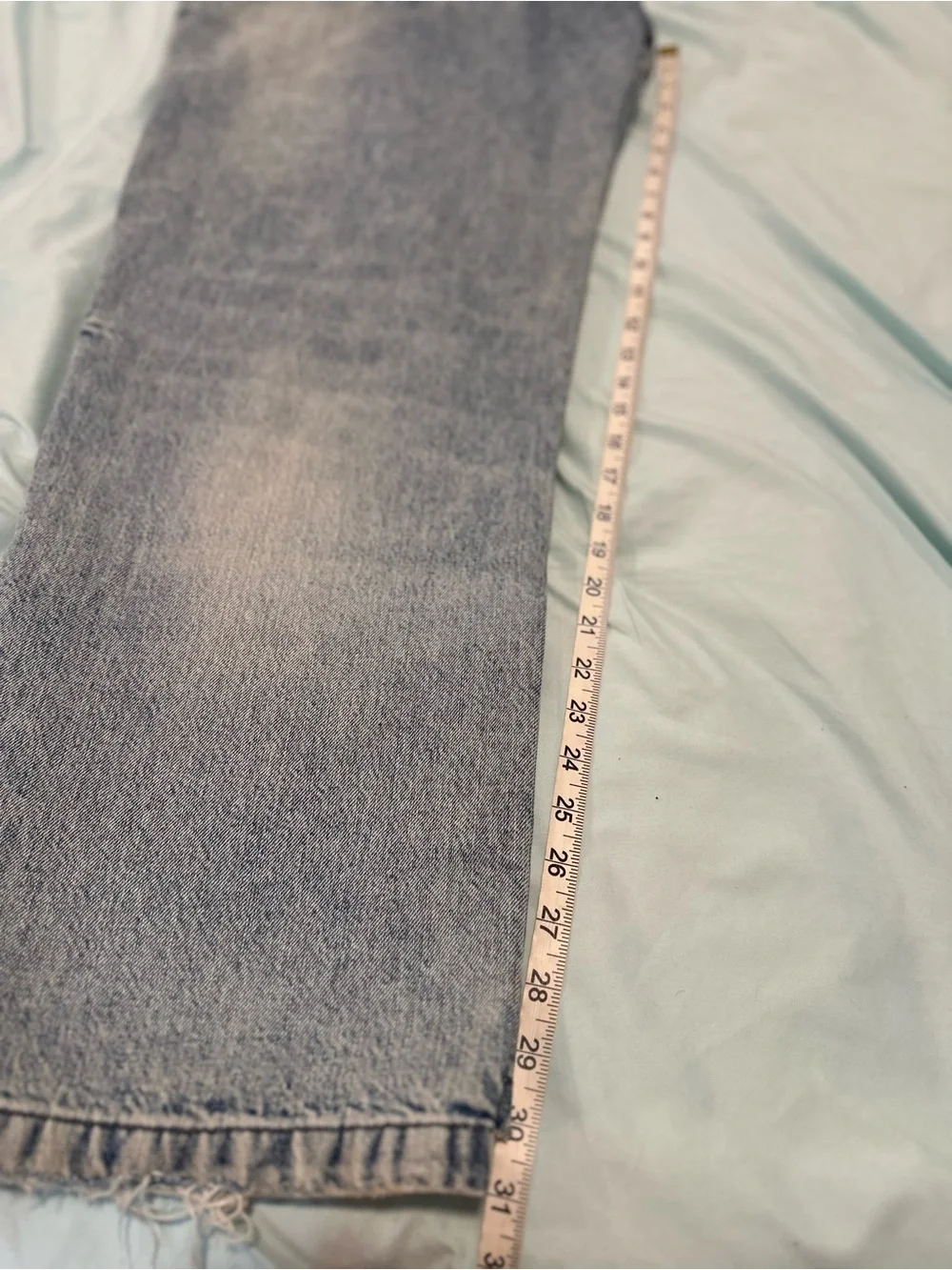 NWOT Zara Barrel Wide Leg Denim Sz:32 Light Wash Jeans Blue High Rise Streetwear